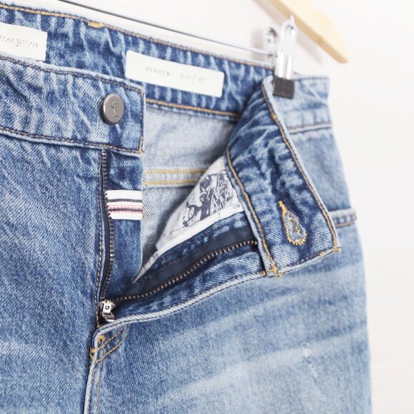 Anthropologie Pilcro and the Letterpress Hyphen Boy Fit Fringe Crop Jeans 27 - Picture 12 of 16